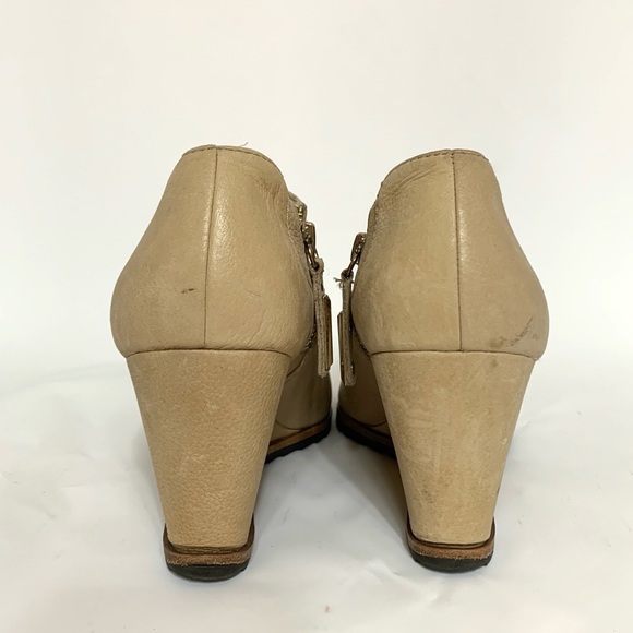 Comfy Tan leather wedges - Picture 5 of 6
